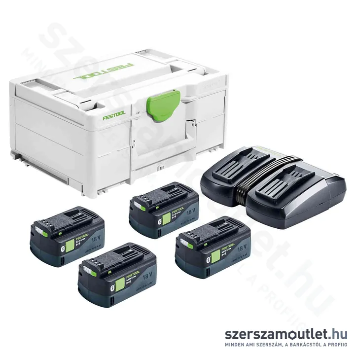 FESTOOL SYS 18V 4x5,0Ah/TCL 6 DUO Energia szett (akku+töltő)