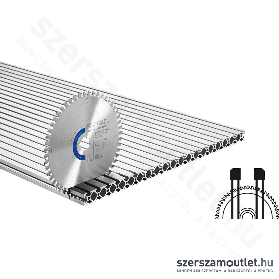 FESTOOL ALUMINIUM/PLASTICS HW Körfűrészlap F/FA 2 168x1,8x20mm