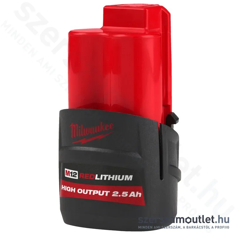 MILWAUKEE M12 HB2.5 HIGH OUTPUT™ Akkumulátor 2,5Ah/12V Li-ion (4932480164)