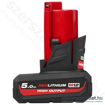 MILWAUKEE M12 HB5 HIGH OUTPUT™ Akkumulátor 5,0Ah/12V Li-ion (4932480165)
