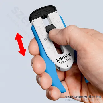 KNIPEX Krimpelő fogó száloptikai kábelhez (blankoló) 190mm (12 85 110 SB)