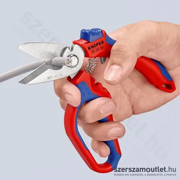 KNIPEX Ferde villanyszerelő olló 160mm (95 05 20 SB)