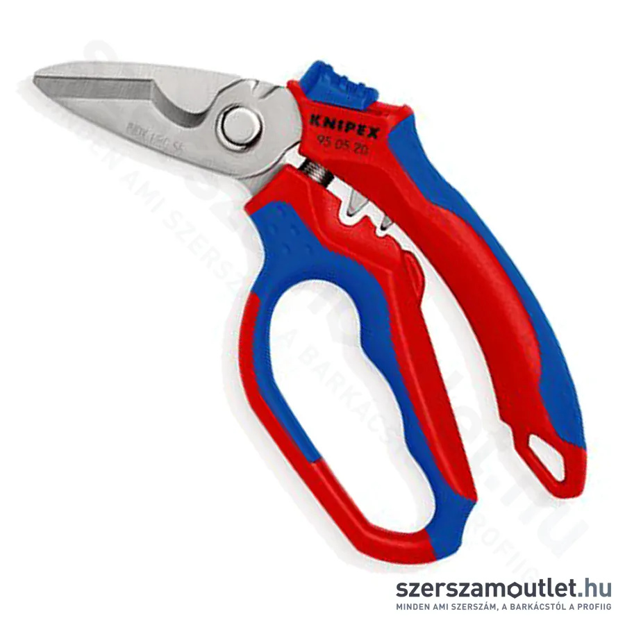 KNIPEX Ferde villanyszerelő olló 160mm (95 05 20 SB)