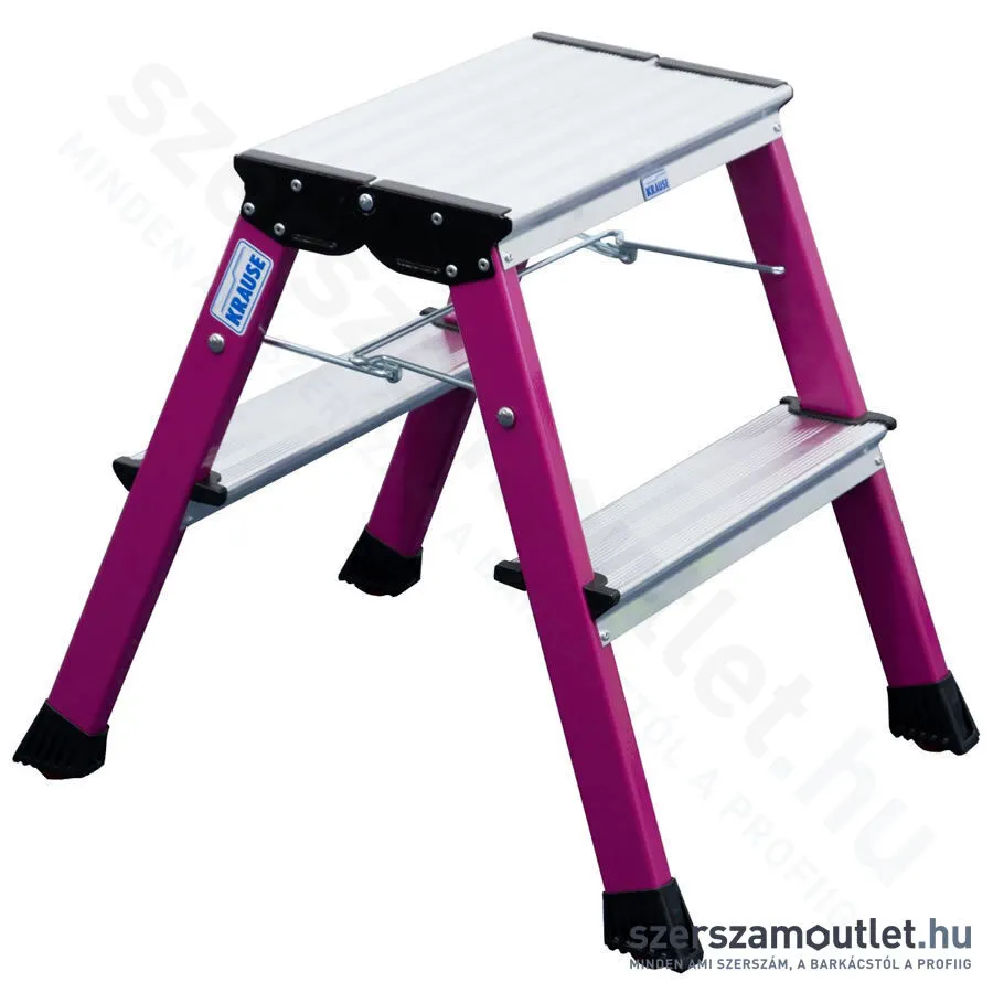 KRAUSE MONTO ROLLY összecsukható gurítható fellépő 2x2 fokos (Pink) (130136)