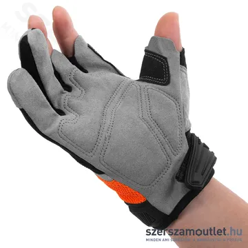 HANDY Munkavédelmi kesztyű 3 nyitott ujjal, habosított tenyér XL/10 (11143XL)