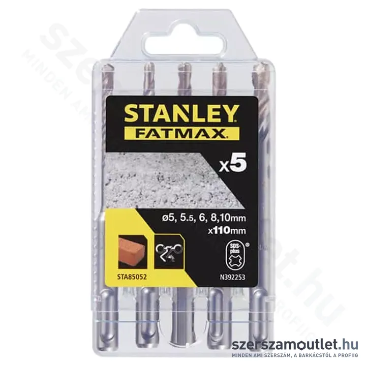 STANLEY FATMAX SDS-Plus Kőzetfúrószár készlet 5db-os (5-10mm) (STA85052-XJ)