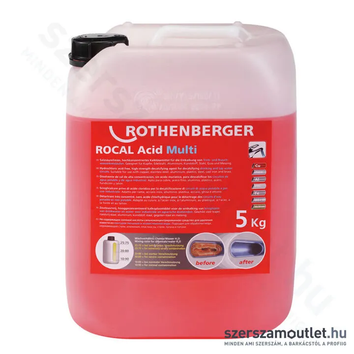 ROTHENBERGER ROCAL ACID MULTI vízkőoldó (5kg)