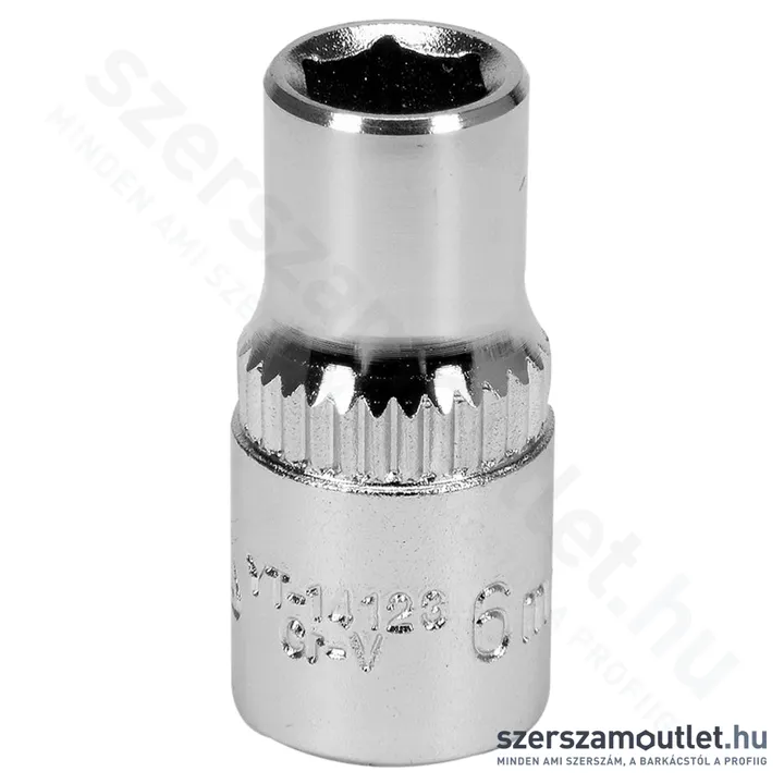 YATO Kézi dugókulcs 1/4" hatlapú, rövid 6mm (1db) (YT-14123)