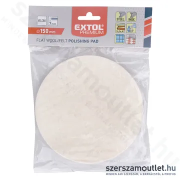 EXTOL Polírkorong, fehér báránybőr 150mm