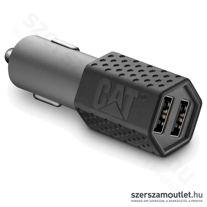CATERPILLAR DC2USB-BLK USB Szivargyújtó átalakító (34471CAT)