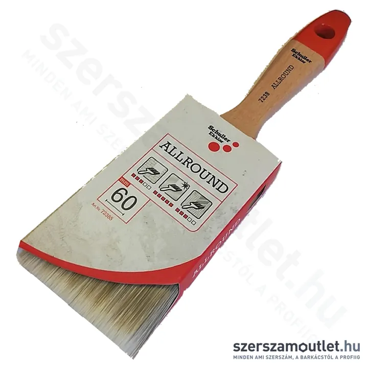 SCHULLER Allround L 60mm laposecset, szintetikus sörte, fanyél
