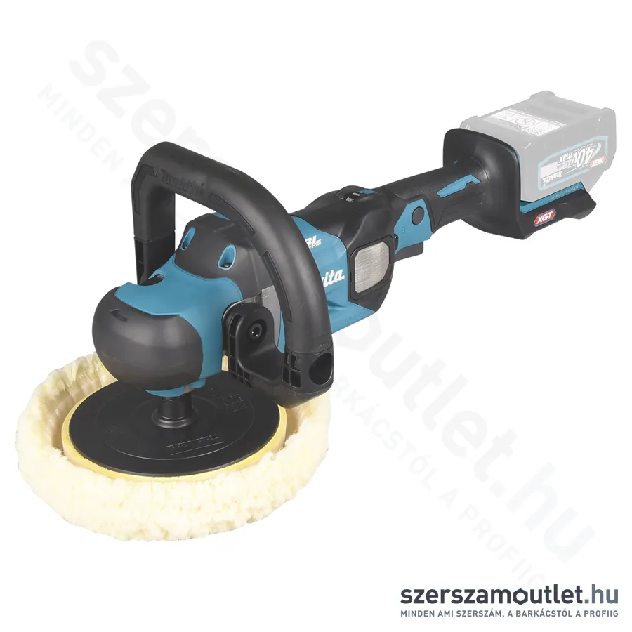 MAKITA PV001GZ Akkus szénkefementes polírozó (lágyindítás) (40V/180mm) (Akku és töltő nélkül)