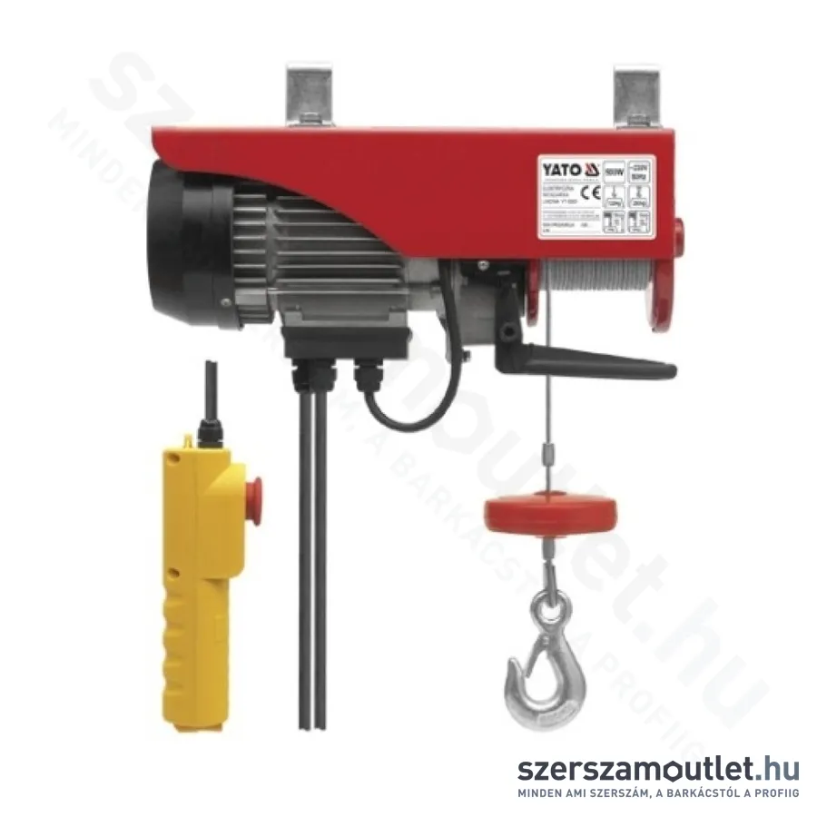 YATO Elektromos csörlő 300/600kg 1050W 10m (YT-5905)