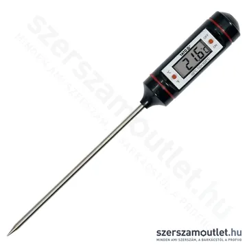 YATO digitális hőmérő szondával, LCD képernyő 130mm -50°C+300°C (YT-72971)