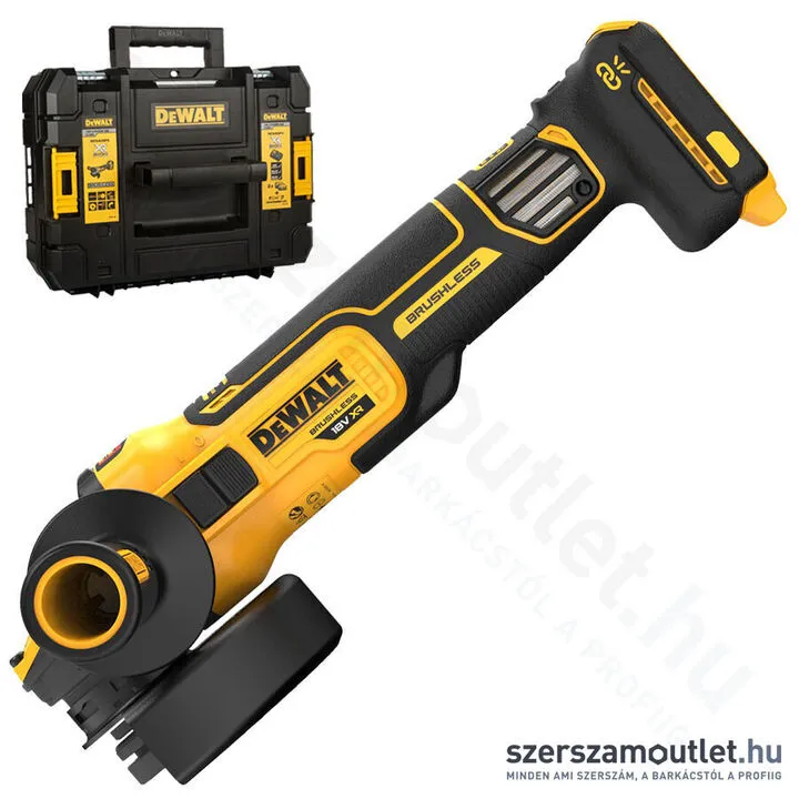 DEWALT DCG409VSNT 18V Akkus fordulatszámszabályzós sarokcsiszoló 125mm kofferben (Akku és töltő nélk