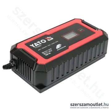 YATO LCD Kijelzős elektronikus akkumulátortöltő 6/12V 2/10A 200Ah (YT-83002)