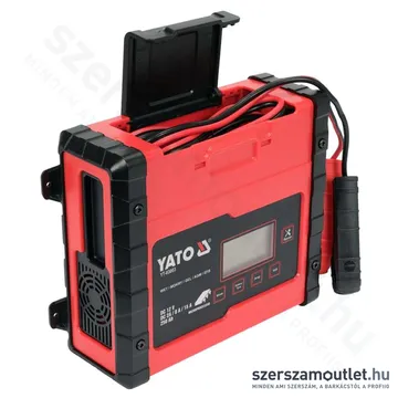 YATO LCD Kijelzős elektronikus akkumulátortöltő 12V/2A/8A/15A 200Ah (YT-83003)