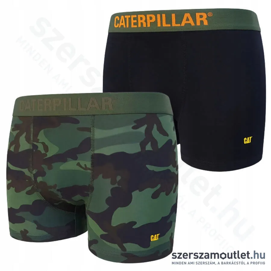 CATERPILLAR DL31D Rövid boxer XXL (Fekete/Terepmintás) (2db/csomag) (CAT-UW-110)