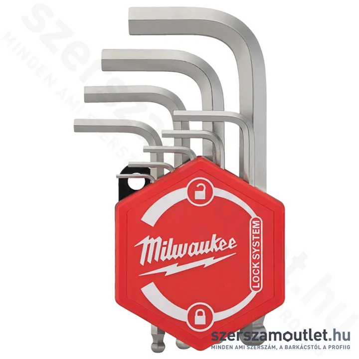 MILWAUKEE Kompakt imbuszkulcs készlet HEX 9 részes (4932492399)