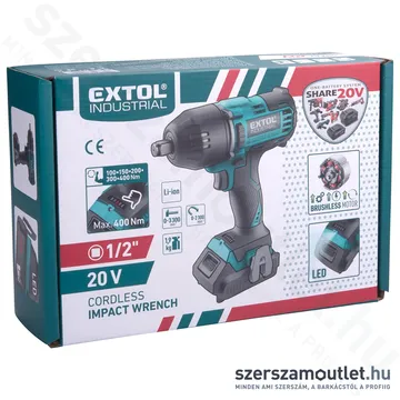 EXTOL Share20V Akkus ütvecsavarozó, szénkefementes (1/2