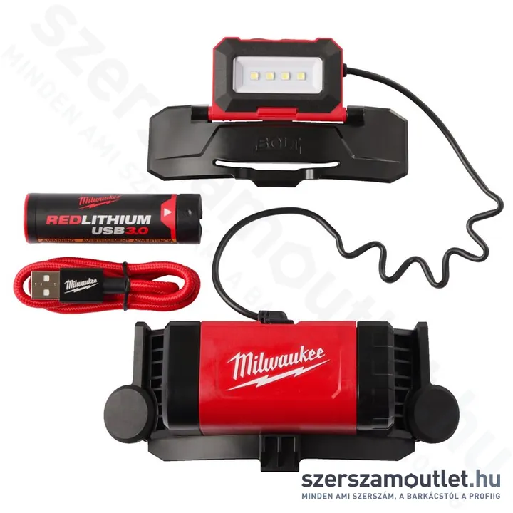 MILWAUKEE L4 BOLTHL-301 USB újratölthető fejlámpa BOLT sisakhoz (600lm) (3,0Ah/4,0V) (4933479902)