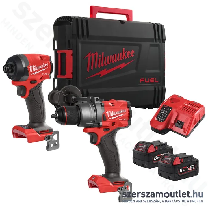 MILWAUKEE M18 FPP2A3-502X Akkus szénkefementes erőcsomag HD kofferben (2x5,0Ah/18V) (4933480873)