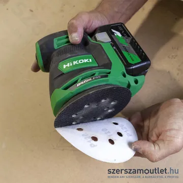 HIKOKI SV1813DA-BASIC-HSC Akkus excentercsiszoló HITBOXBAN (18V/125mm) (Akku és töltő nélkül!)