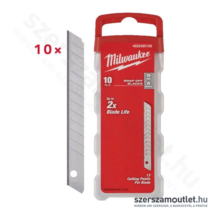 MILWAUKEE Törhető penge 9mm 13 szelvényes (10db) (48229109) (4932480106)