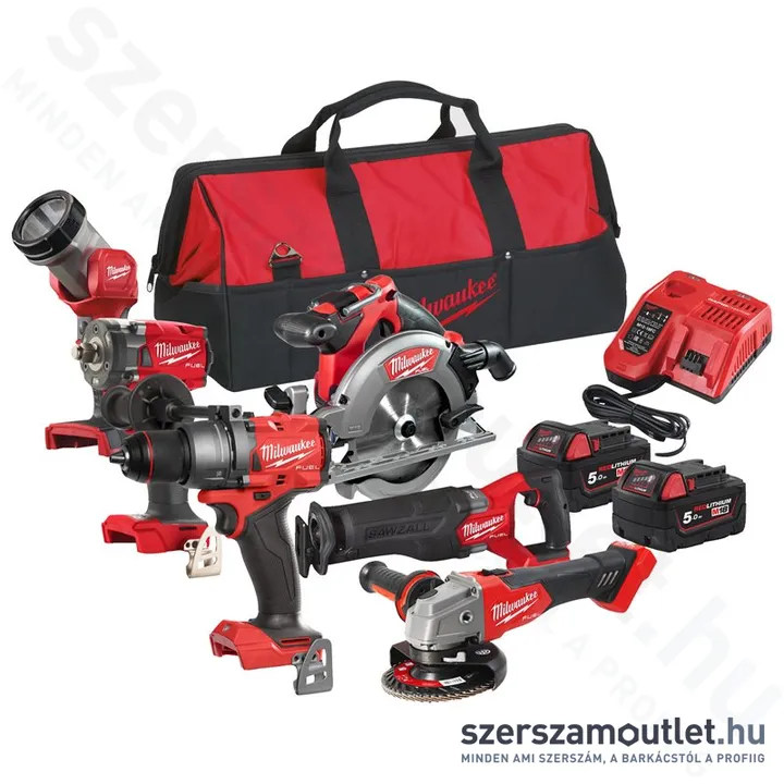 MILWAUKEE M18 FPP6F3-502B Akkus szénkefementes erőcsomag táskában (2x5,0Ah/18V) (4933480875)