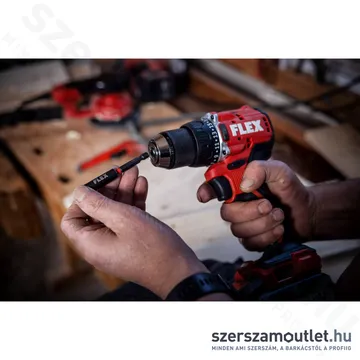 FLEX DD 2G 18.0 EC LD/2.5 SET Akkus fúró-csavarozó szénkefementes, kofferben (2x2,5Ah/18V) (519.049)