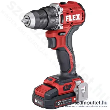 FLEX DD 2G 18.0 EC LD/2.5 SET Akkus fúró-csavarozó szénkefementes, kofferben (2x2,5Ah/18V) (519.049)