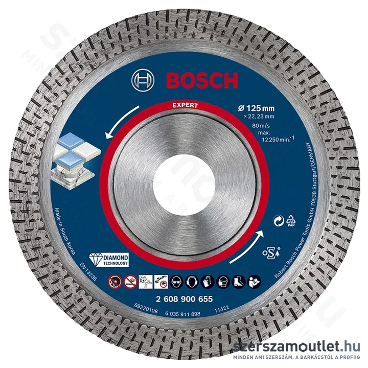 BOSCH EXPERT HardCeramic vágótárcsa 125x22,23mm (2608900655)