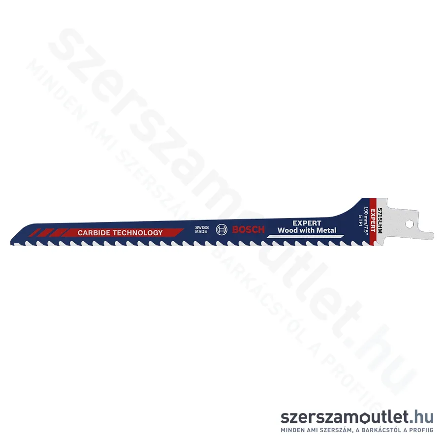 BOSCH EXPERT Wood with Metal S 715 LHM szablyafűrészlap 140mm (2608900384)
