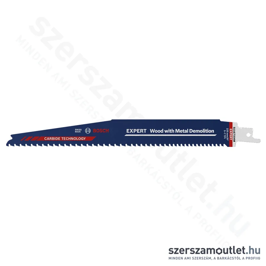 BOSCH EXPERT Wood with Metal Demolition S 1167 XHM szablyafűrészlap 175mm (2608900398)