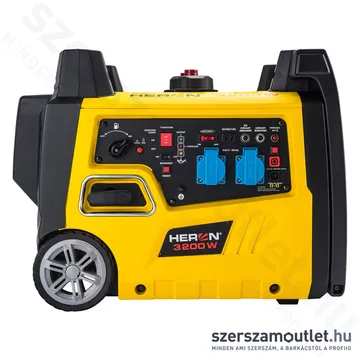 HERON Benzinmotoros áramfejlesztő táv és önidítóval 3,0kVA