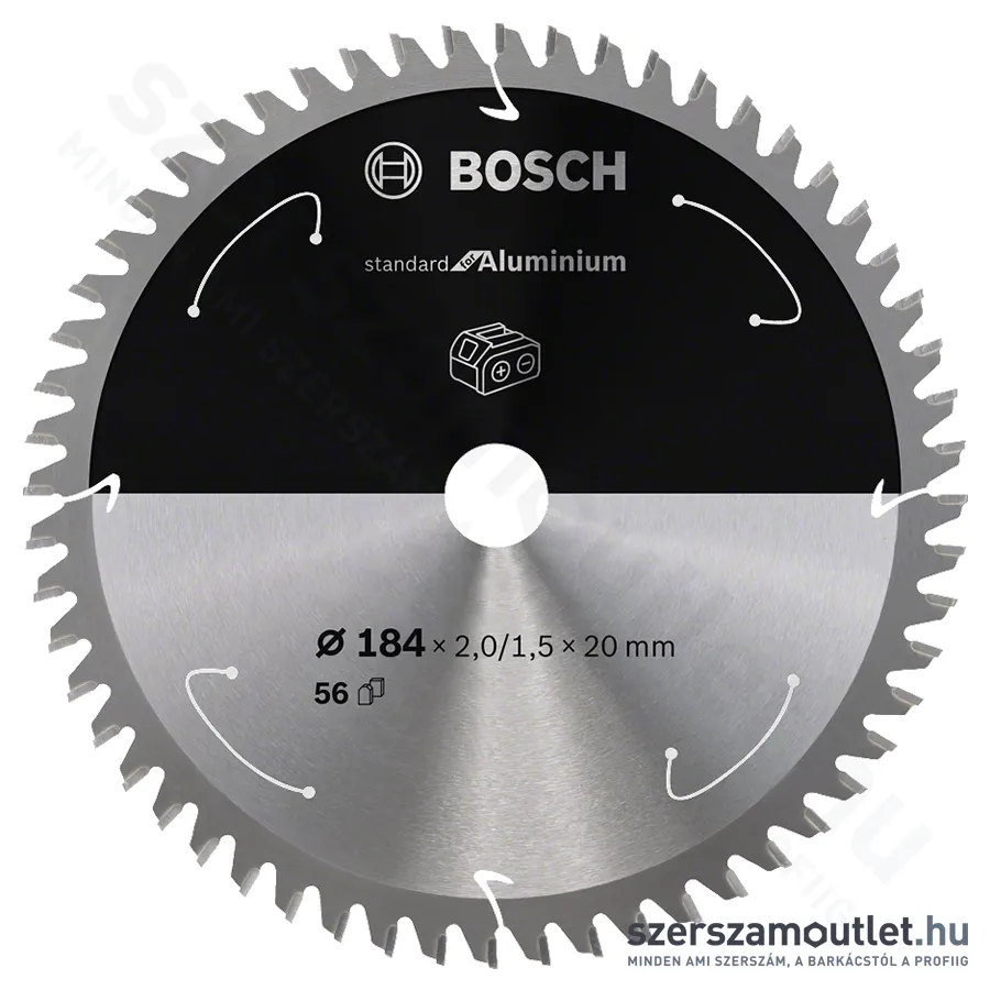 BOSCH Standard for Aluminium körfűrészlap akkumulátoros körfűrészekhez 190x2mm T56 (2608837771)