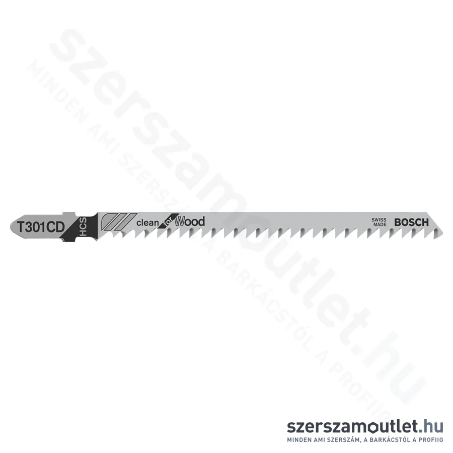 BOSCH T 301 CD Clean for Wood szúrófűrészlap 117/3mm [3db/csomag] (2608637591)