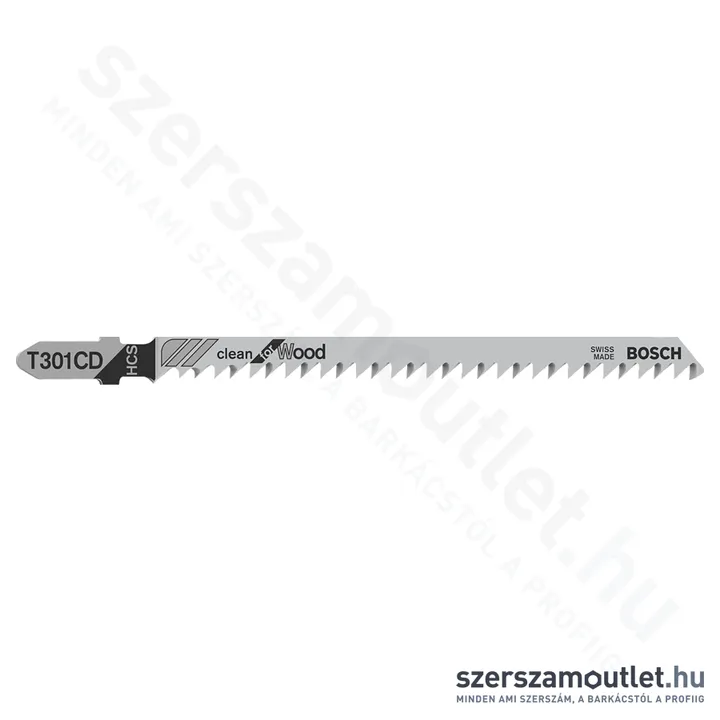 BOSCH T 301 CD Clean for Wood szúrófűrészlap 117/3mm [3db/csomag] (2608637591)