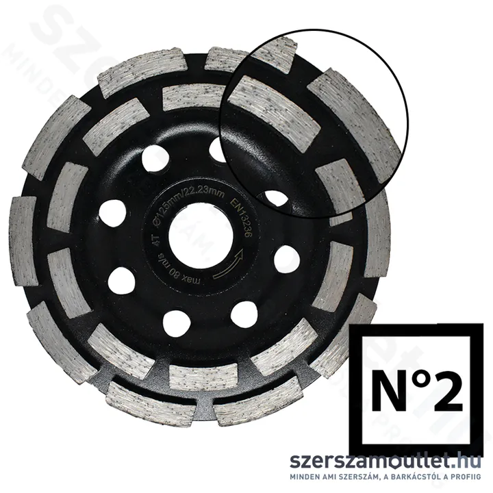 ABRABORO Gyémánt csiszolótárcsa 125mm No2 (050712522002)