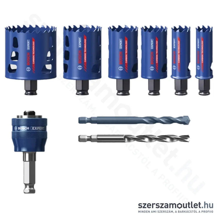 BOSCH EXPERT Tough Material körkivágókészlet 22-68mm 9db-os (2608900446)
