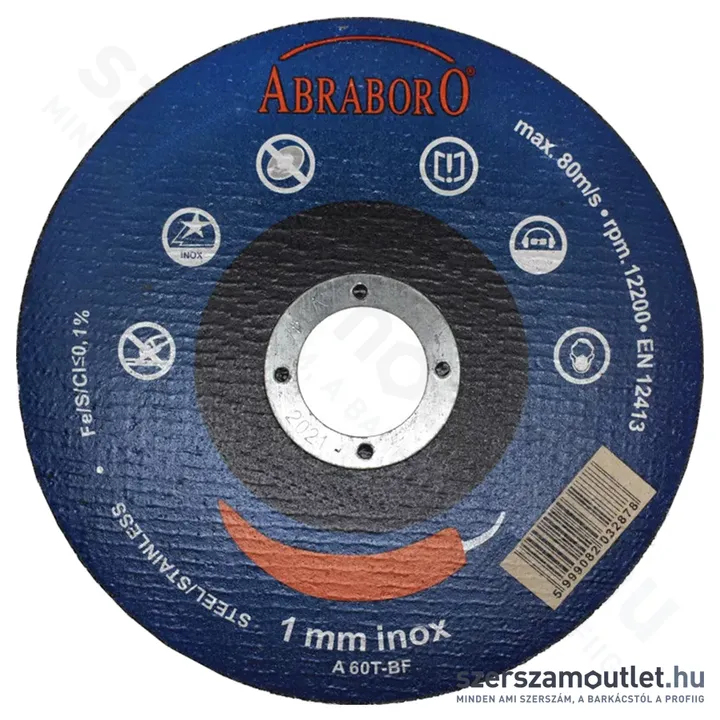 ABRABORO Chili INOX BLUE EDITION vágókorong 115x1x22mm (050711501011)