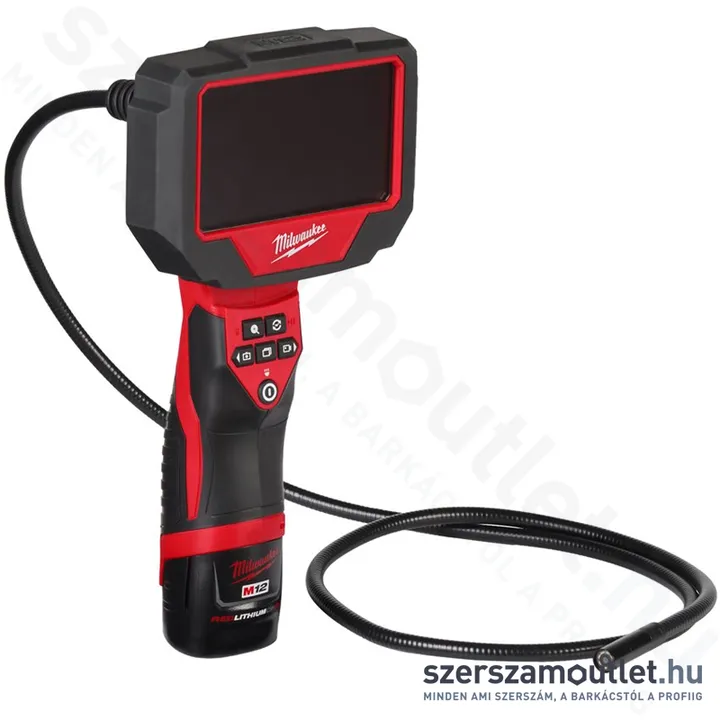 MILWAUKEE M12 360IC12-201C Akkus vizsgálókamera kofferben (360°/1,2m) (1x2,0Ah/12V) (4933480740