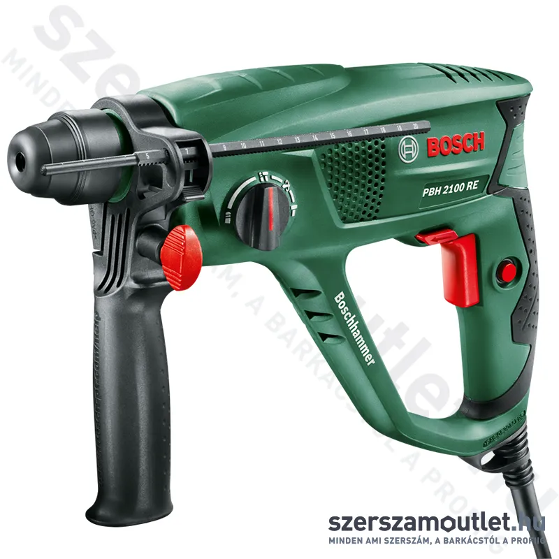 BOSCH PBH 2100 RE Fúró-vésőkalapács kofferben (550W/1,7J) (csomagolás sérült) (06033A9320920)