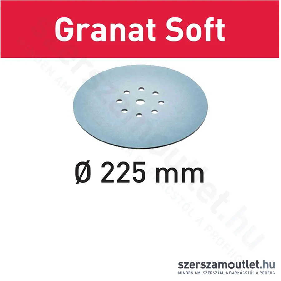 FESTOOL Csiszolópapír(szivacs) STF D225 P240 GR S/25 Granat Soft, 25db