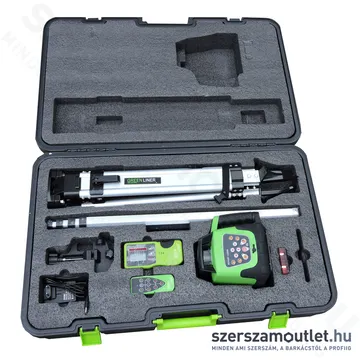 GREEN LINER 360D-G Rotációs lézer ZÖLD, kofferben tartozékokkal