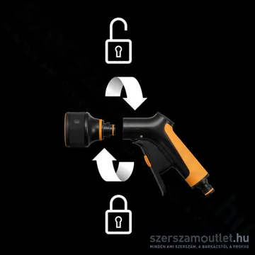 FISKARS COMFORT Öntözőfej 3 funkciós, elülső vezérléssel (1065483)