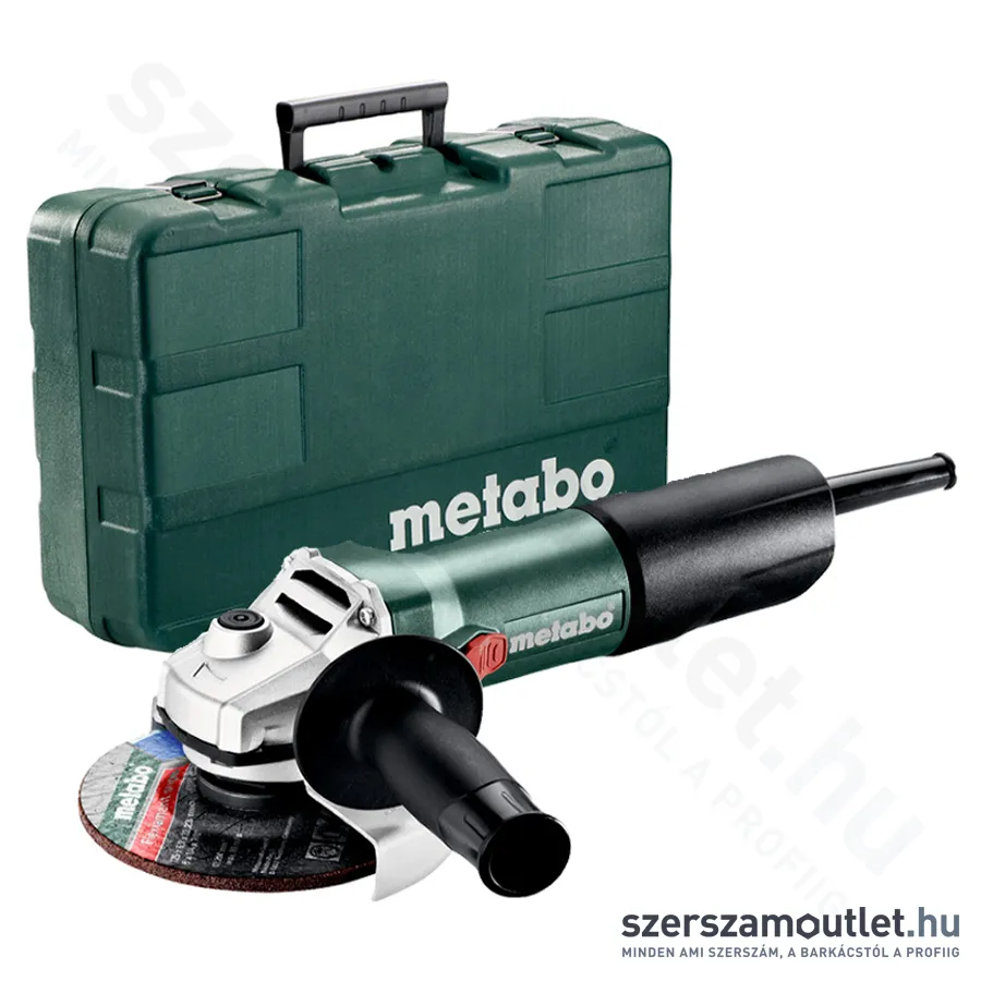 METABO WEV 850-125 Sarokcsiszoló fordulatszámszabályozós Kofferben (850W/125mm) (603611500)