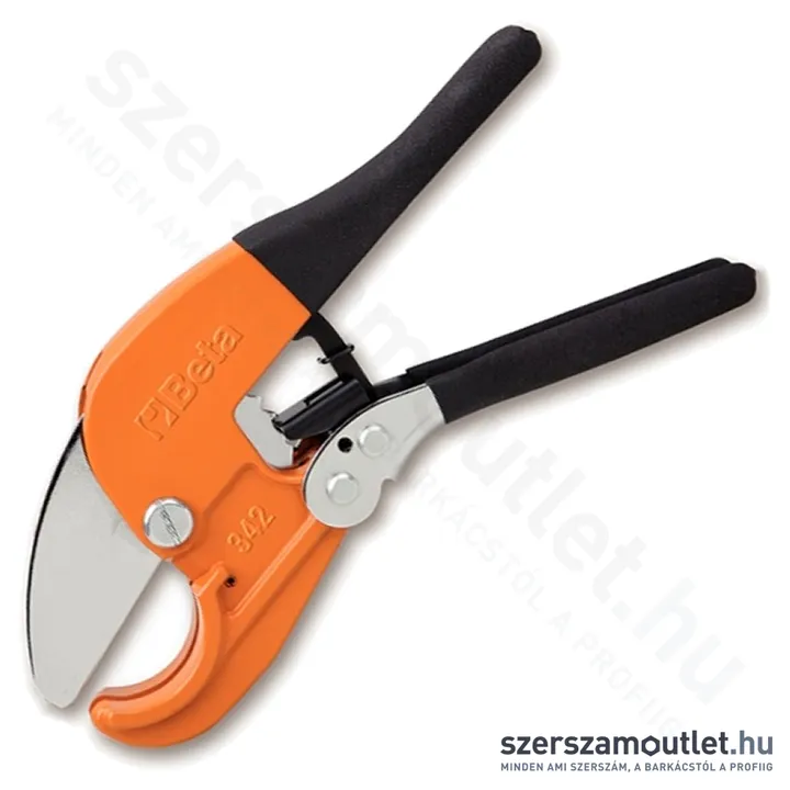 BETA 342 Racsnis csővágóolló műanyag csövekhez 0-42mm (003420030)