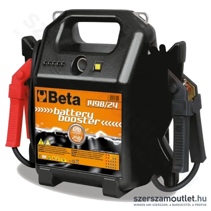 BETA 1498/24 Külső gyorsindító és akkumulátortöltő, hordozható 12-24V (014980490)