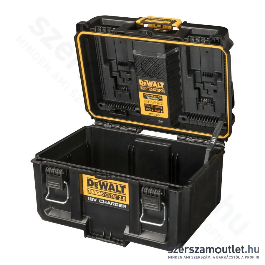 DEWALT TOUGHSYSTEM 2.0 Duál akkumulátor töltő és tároló láda